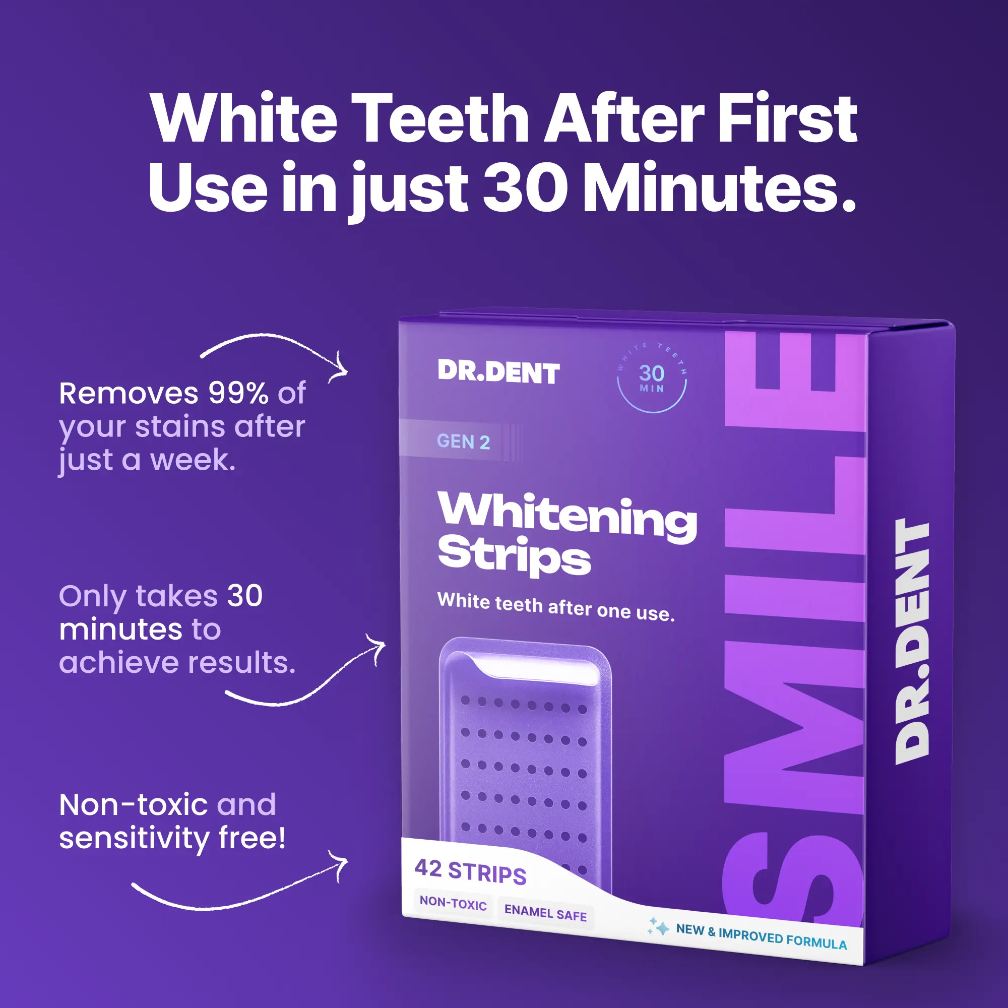 LumoSmile — White Teeth After First Use in 30 Minutes